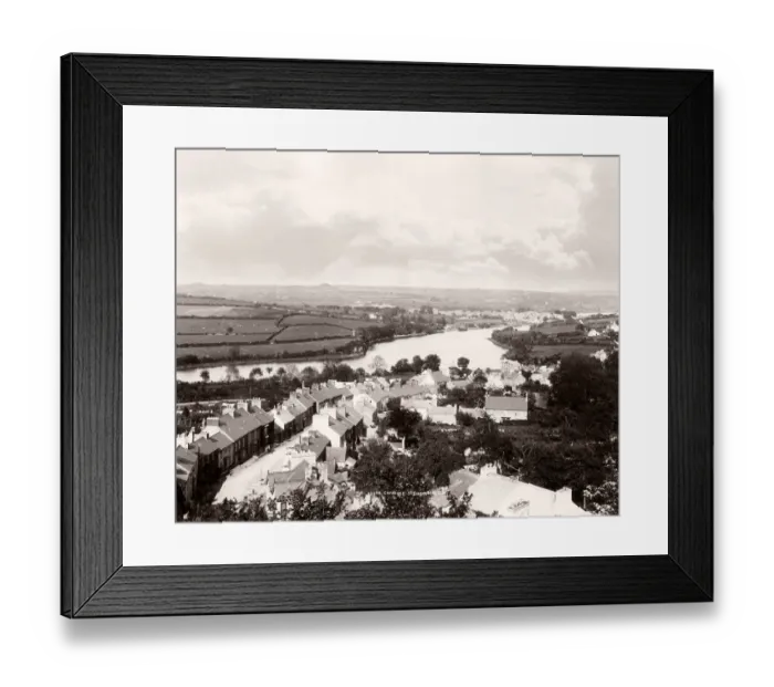 Framed Print : Vintage 19th century photograph - United Kingdom - Cardigan, St Dogmaels, Wales Framed Print : Vintage 19th century photograph - United Kingdom - Cardigan, St Dogmaels, Wales