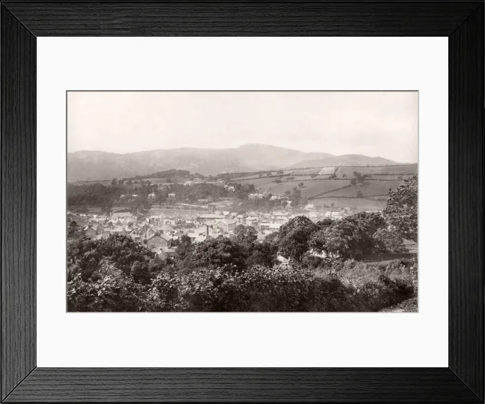 Framed Print : Vintage 19th century photograph - United Kingdom - Dolgelly, Wales Framed Print : Vintage 19th century photograph - United Kingdom - Dolgelly, Wales