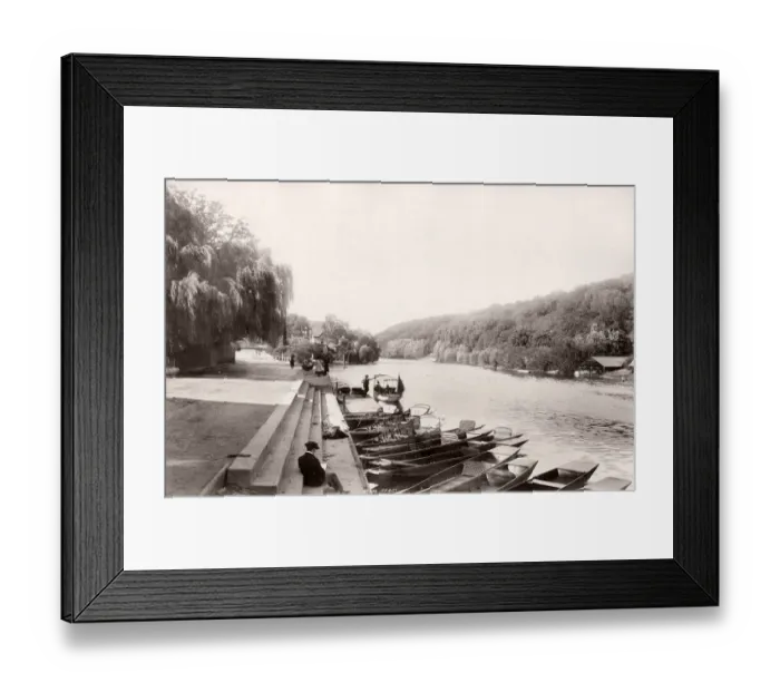 Framed Print : Vintage 19th century photograph - United Kingdom - Maidenhead Framed Print : Vintage 19th century photograph - United Kingdom - Maidenhead