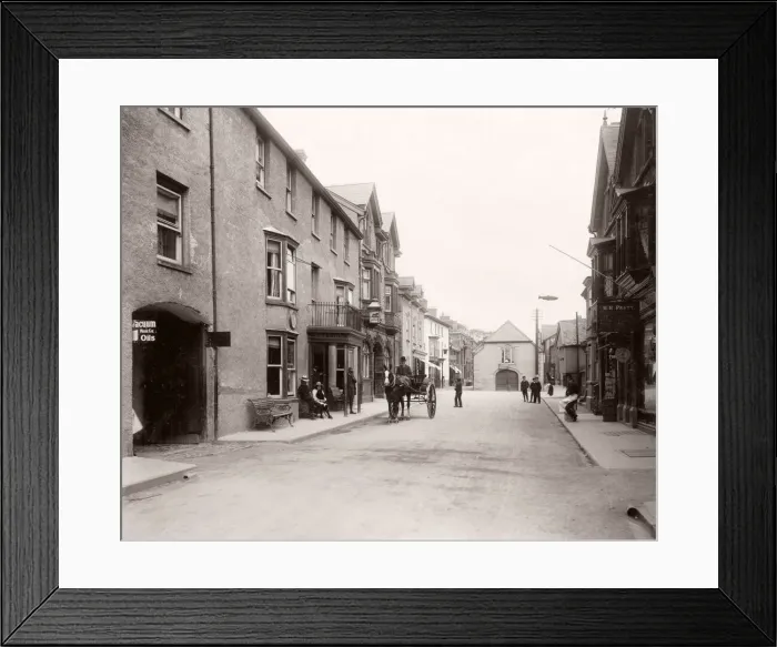 Framed Print : Vintage 19th century photograph - United Kingdom - Rhayader, Wales Framed Print : Vintage 19th century photograph - United Kingdom - Rhayader, Wales