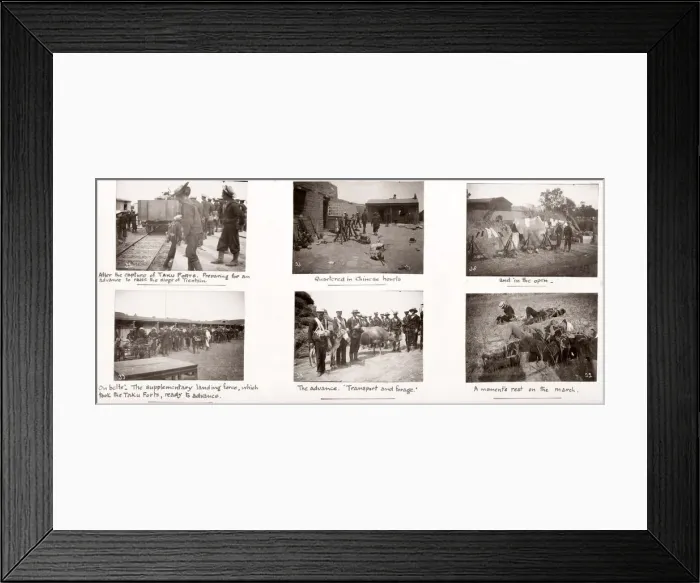 Framed Print : Vintage Photograph China c. 1900 - Boxer rebellion or uprising Framed Print : Vintage Photograph China c. 1900 - Boxer rebellion or uprising