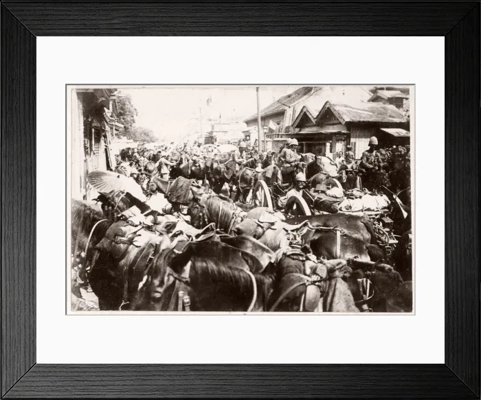 Framed Print : Vintage Photograph China c. 1900 - Boxer rebellion or uprising Framed Print : Vintage Photograph China c. 1900 - Boxer rebellion or uprising