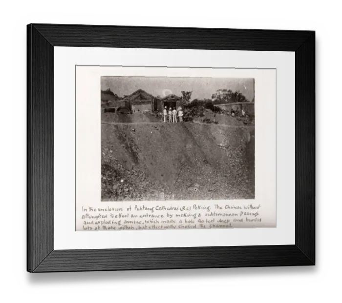 Framed Print : Vintage Photograph China c. 1900 - Boxer rebellion or uprising Framed Print : Vintage Photograph China c. 1900 - Boxer rebellion or uprising