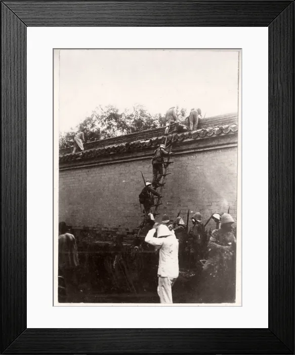 Framed Print : Vintage Photograph China c. 1900 - Boxer rebellion or uprising Framed Print : Vintage Photograph China c. 1900 - Boxer rebellion or uprising