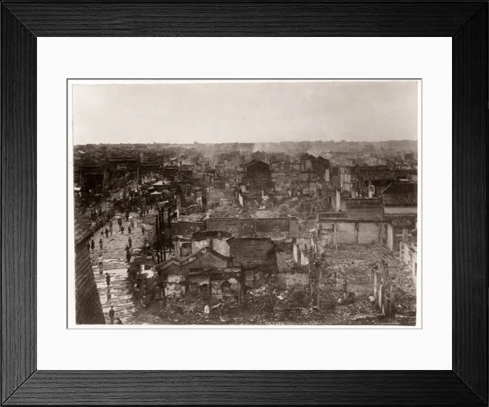 Framed Print : Vintage Photograph China c. 1900 - Boxer rebellion or uprising