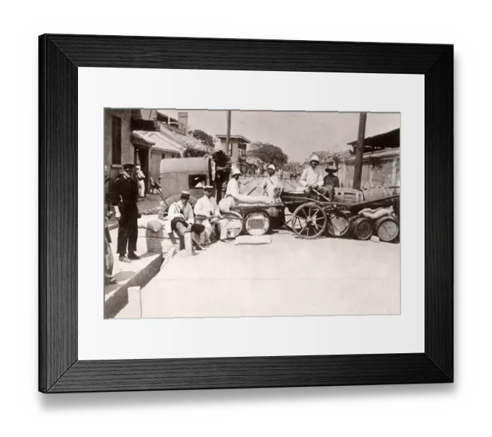Framed Print : Vintage Photograph China c. 1900 - Boxer rebellion or uprising Framed Print : Vintage Photograph China c. 1900 - Boxer rebellion or uprising
