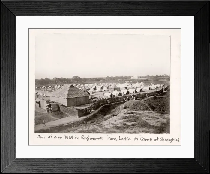 Framed Print : Vintage Photograph China c. 1900 - Boxer rebellion or uprising Framed Print : Vintage Photograph China c. 1900 - Boxer rebellion or uprising