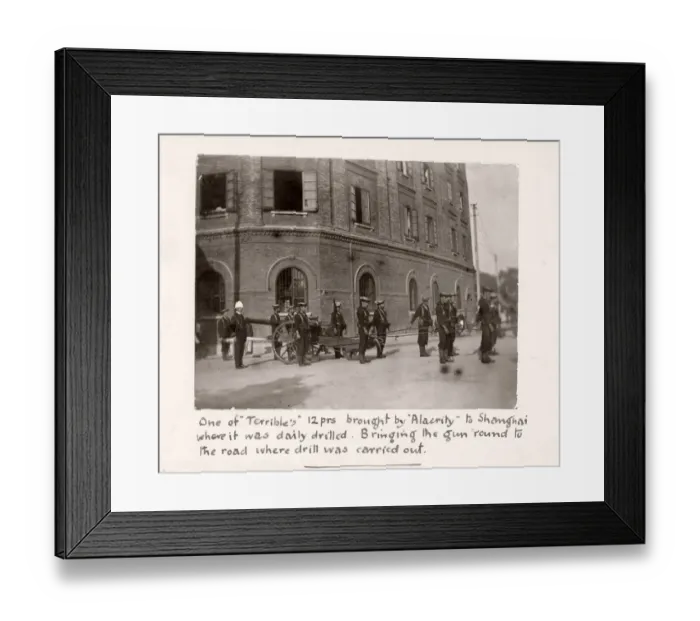 Framed Print : Vintage Photograph China c. 1900 - Boxer rebellion or uprising Framed Print : Vintage Photograph China c. 1900 - Boxer rebellion or uprising