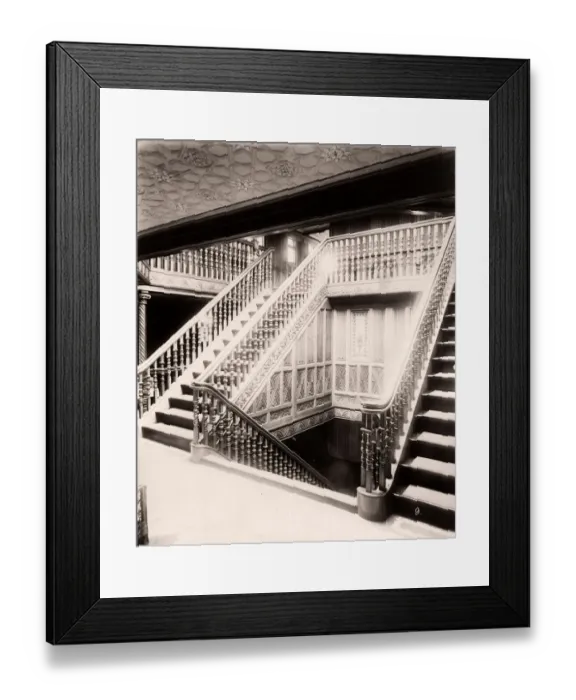 Framed Print : 1889 photograph - RMS Teutonic - from an album of images relating to the launch of Framed Print : 1889 photograph - RMS Teutonic - from an album of images relating to the launch of