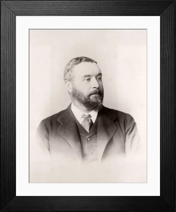 Framed Print : 1889 photograph - RMS Teutonic - from an album of images relating to the launch of Framed Print : 1889 photograph - RMS Teutonic - from an album of images relating to the launch of