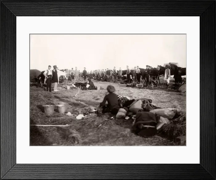 Framed Print : British army India, cavalry regiment, camp, c. 1880 s Framed Print : British army India, cavalry regiment, camp, c. 1880 s