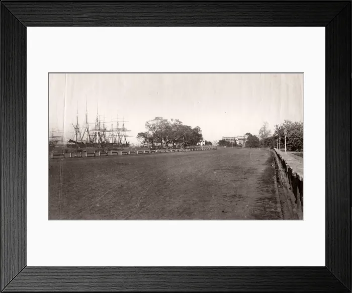 Framed Print : Docks area, Calcutta, Kolkata, India Framed Print : Docks area, Calcutta, Kolkata, India
