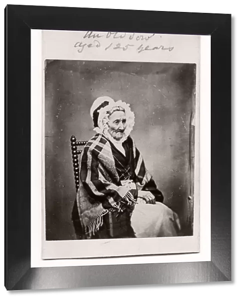 c. 1870 s, very old woman, caption claims 125 years old