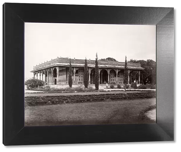 19th century vintage photograph India - Tippoos Summer Palace [the Darya Daulat Bagh] at