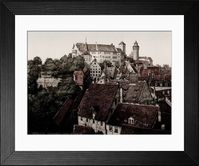 Framed Print : Vintage 19th century / 1900 photograph: view of Nuremberg Framed Print : Vintage 19th century / 1900 photograph: view of Nuremberg