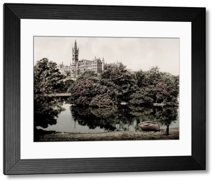 Framed Print : Vintage 19th century / 1900 photograph: Glasgow University, Scotland Framed Print : Vintage 19th century / 1900 photograph: Glasgow University, Scotland