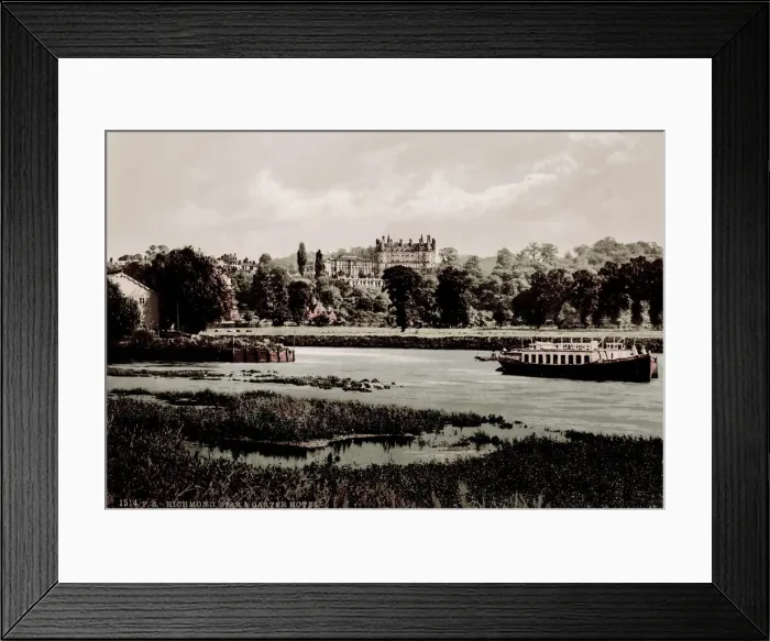 Framed Print : Vintage 19th century / 1900 photograph: Richmond, the Star and Garter Hotel Framed Print : Vintage 19th century / 1900 photograph: Richmond, the Star and Garter Hotel