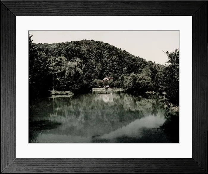 Framed Print : Vintage 19th century / 1900 photograph: Waldsee, a district of Freiburg im Breisgau Framed Print : Vintage 19th century / 1900 photograph: Waldsee, a district of Freiburg im Breisgau