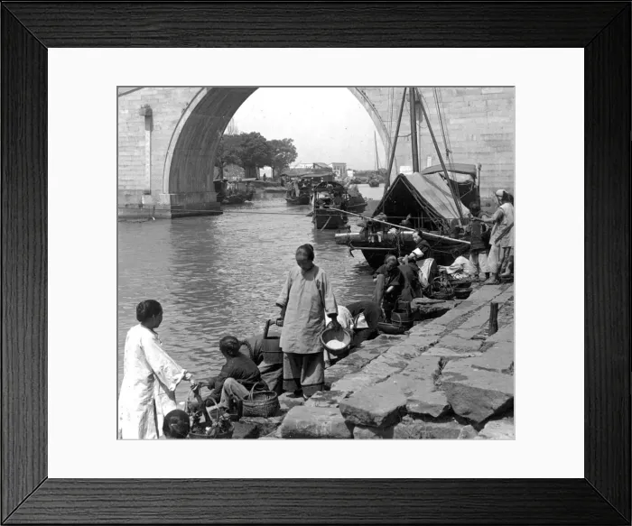Framed Print : Grand Imperial Canal, Soochow, China, c. 1900 Framed Print : Grand Imperial Canal, Soochow, China, c. 1900