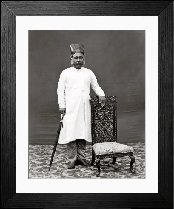 Framed Print : c. 1880s India - Parsi merchant Framed Print : c. 1880s India - Parsi merchant