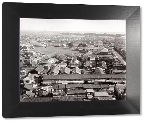c. 1880s Japan - rooftop view of Tokyo