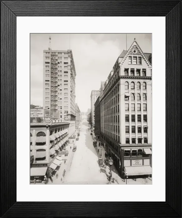 Framed Print : Vintage early 20th century press photograph: Cherry Street, Seattle Framed Print : Vintage early 20th century press photograph: Cherry Street, Seattle