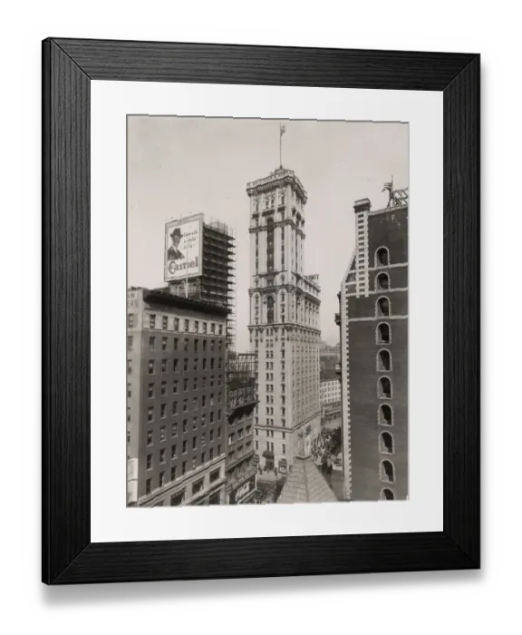 Framed Print : Vintage early 20th century press photograph: New York Times building, Manhattan, New York Framed Print : Vintage early 20th century press photograph: New York Times building, Manhattan, New York
