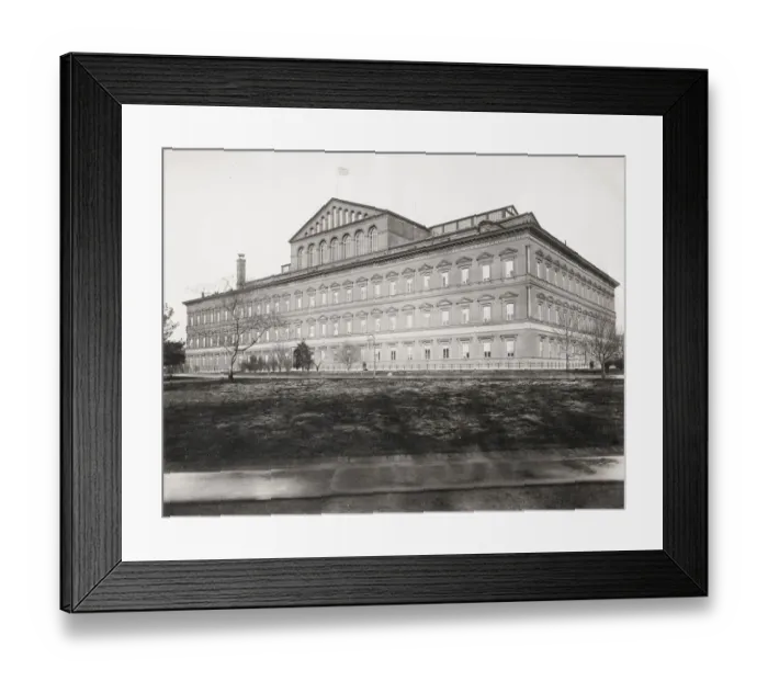 Framed Print : Vintage early 20th century press photograph: Pension Building, National Building Museum Framed Print : Vintage early 20th century press photograph: Pension Building, National Building Museum