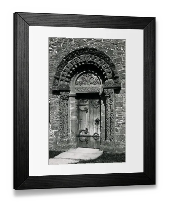 Framed Print : Doorway, Church of St Mary and St David, Kilpeck Framed Print : Doorway, Church of St Mary and St David, Kilpeck