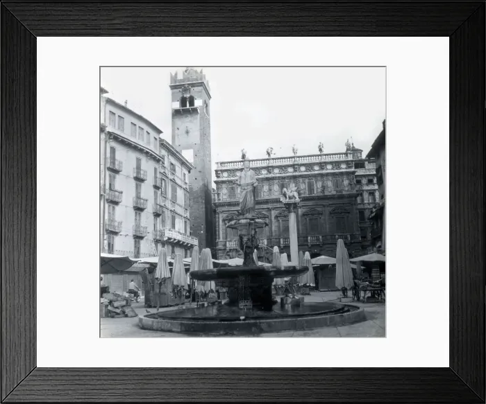 Framed Print : Madonna Verona Fountain, Piazza Erbe, Verona, Italy Framed Print : Madonna Verona Fountain, Piazza Erbe, Verona, Italy