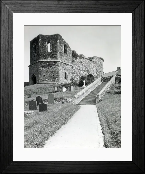 Framed Print : Porth-y-Twr gatehouse and bell tower, St David s, Wales Framed Print : Porth-y-Twr gatehouse and bell tower, St David s, Wales
