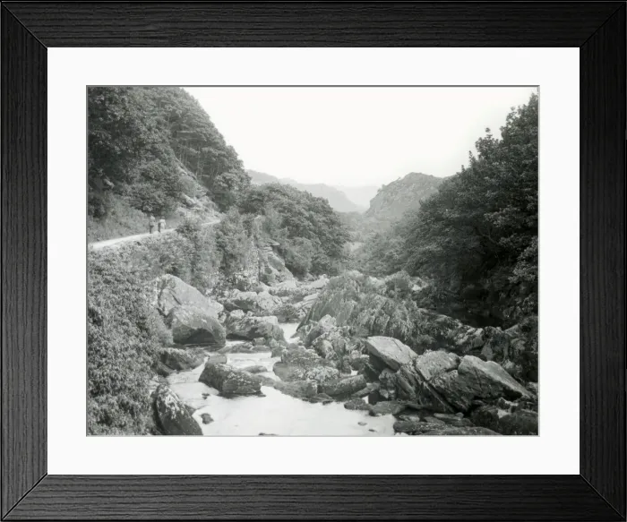 Framed Print : Rocky stream and footpath, North Wales Framed Print : Rocky stream and footpath, North Wales