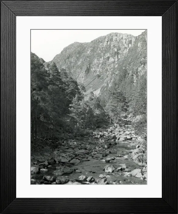 Framed Print : Steep rocky hills and stream, North Wales Framed Print : Steep rocky hills and stream, North Wales