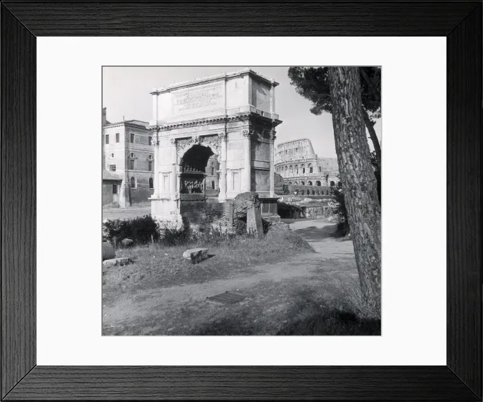 Framed Print : Arch of Titus and the Colosseum, Rome, Italy Framed Print : Arch of Titus and the Colosseum, Rome, Italy