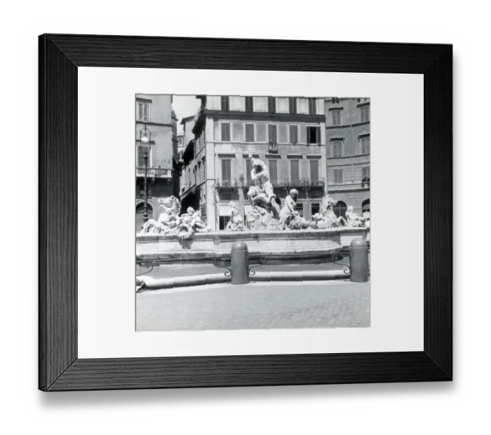 Framed Print : Fontana del Moro by Gianlorenzo Bernini, Rome, Italy Framed Print : Fontana del Moro by Gianlorenzo Bernini, Rome, Italy