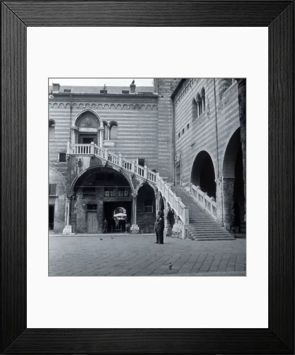 Framed Print : Torre dei Lamberti, Piazza delle Erbe, Verona, Italy Framed Print : Torre dei Lamberti, Piazza delle Erbe, Verona, Italy
