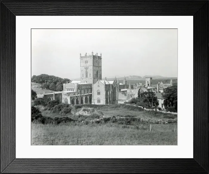 Framed Print : View of St David s, Pembrokeshire, South Wales Framed Print : View of St David s, Pembrokeshire, South Wales