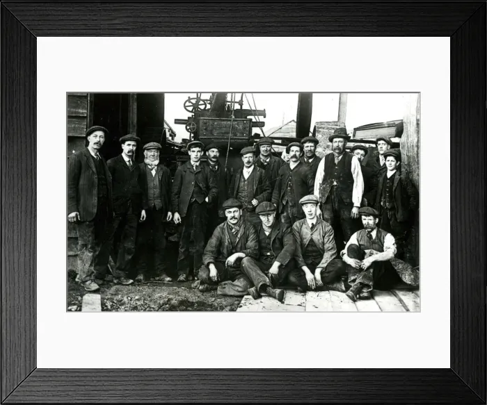 Framed Print : Draycott, Cotswold village, Butler Saw Mills workmen Framed Print : Draycott, Cotswold village, Butler Saw Mills workmen