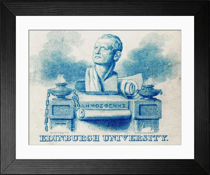 Framed Print : Edinburgh University, bust of Demosthenes Framed Print : Edinburgh University, bust of Demosthenes