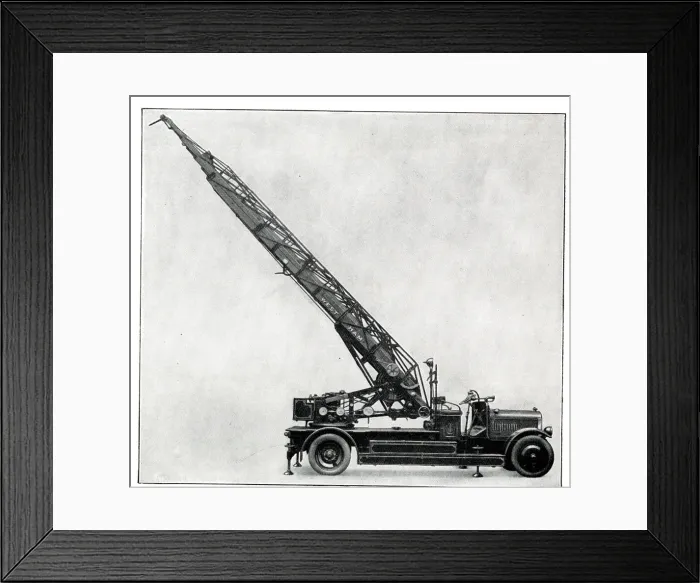Framed Print : West Ham turntable combination fire engine and escape Framed Print : West Ham turntable combination fire engine and escape