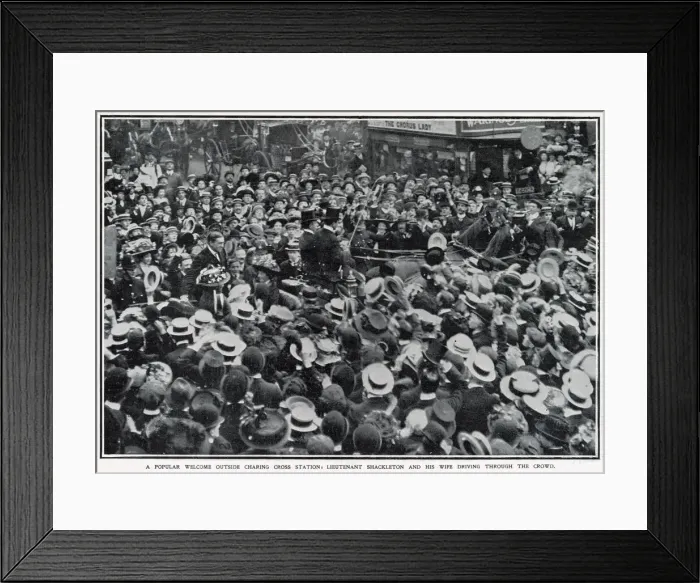 Framed Print : Welcome home from the far south: the hero of the moment Framed Print : Welcome home from the far south: the hero of the moment