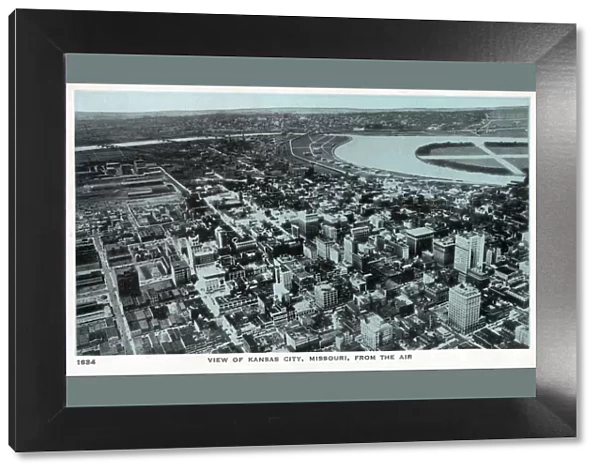 Aerial view of Kansas City, Missouri, USA Date: circa 1930s