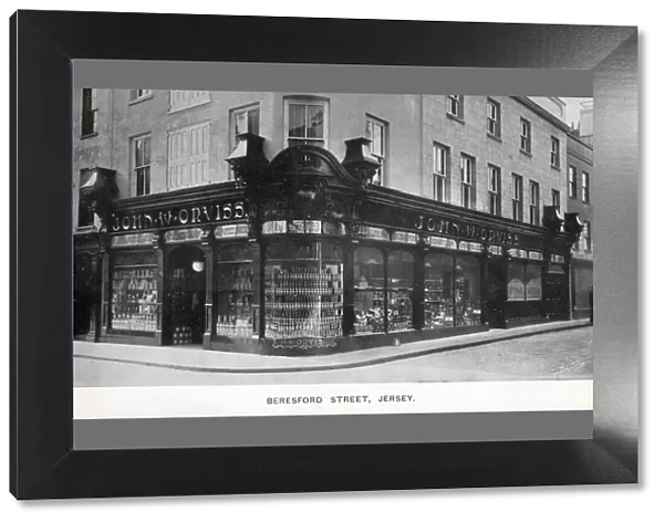 John W Orviss shop - Beresford Street, Jersey, Channel Is