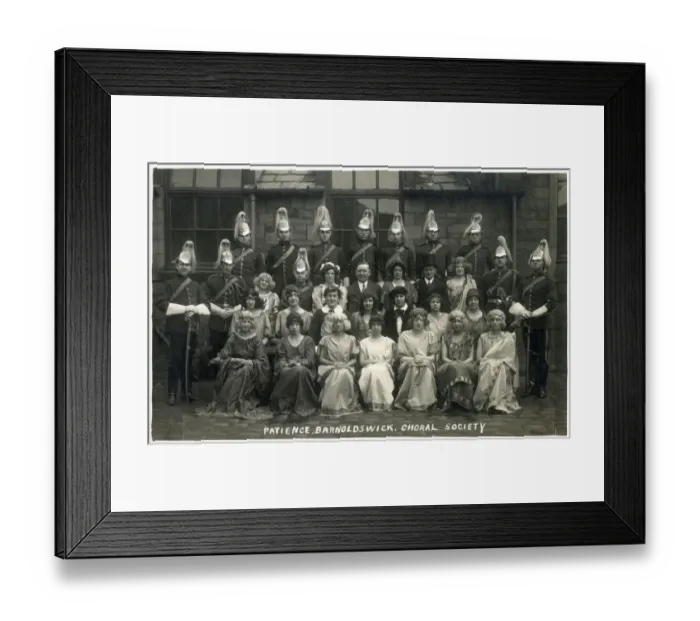 Framed Print : Patience Barnoldswick Choral Society, Lancashire, England Date: circa 1910 Framed Print : Patience Barnoldswick Choral Society, Lancashire, England Date: circa 1910