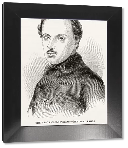 Carlo Poerio (1803 - 1867), Italian poet, Risorgimento and 1848 Revolution activist