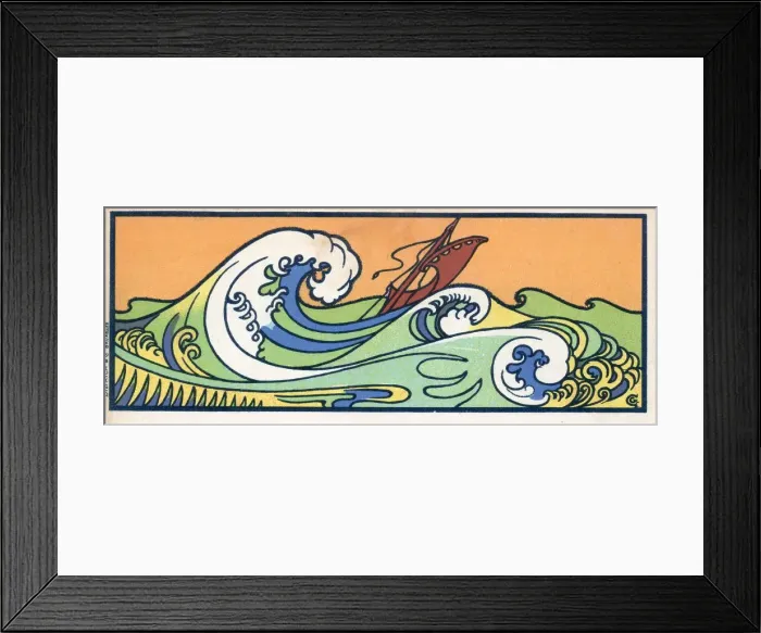 Framed Print : Gisbert Combaz - Rough Sea Framed Print : Gisbert Combaz - Rough Sea