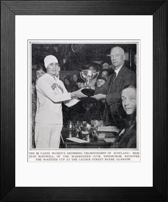 Framed Print : The 50 yards Swimming Championships of Scotland Framed Print : The 50 yards Swimming Championships of Scotland