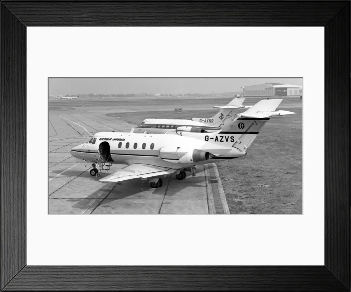 Framed Print : Hawker-Siddeley HS-125-3B G-AZVS Framed Print : Hawker-Siddeley HS-125-3B G-AZVS