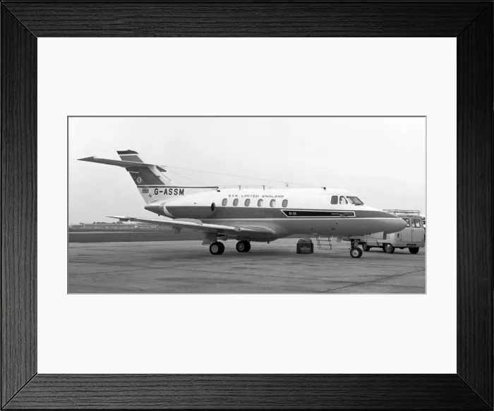 Framed Print : Hawker Siddeley HS-125-1-522 G-ASSM Framed Print : Hawker Siddeley HS-125-1-522 G-ASSM