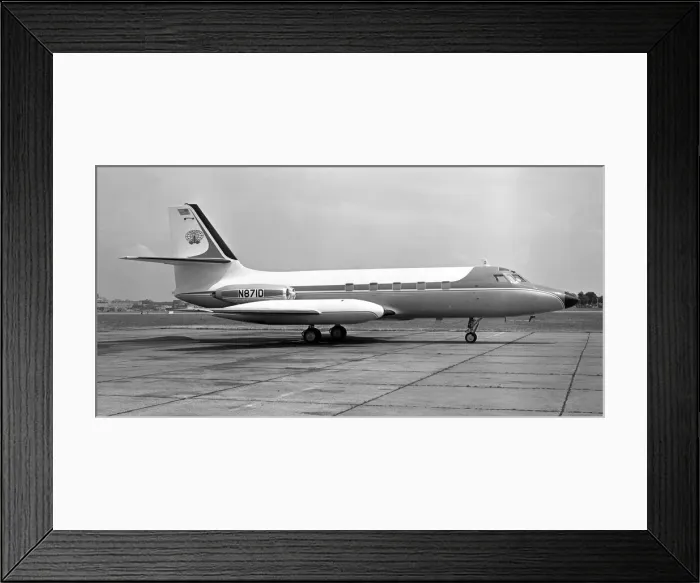 Framed Print : Lockheed L-1329 Jetstar-6 N871D